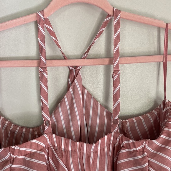 Express Striped Tiered Sleeve Cold Shoulder Top - XXS - Picture 7 of 9